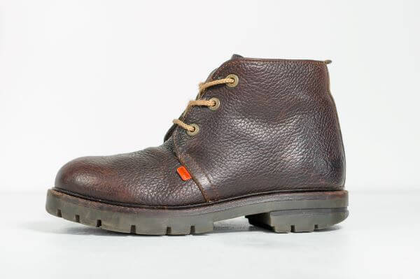 Paire de Kickers vintage en cuir fauve