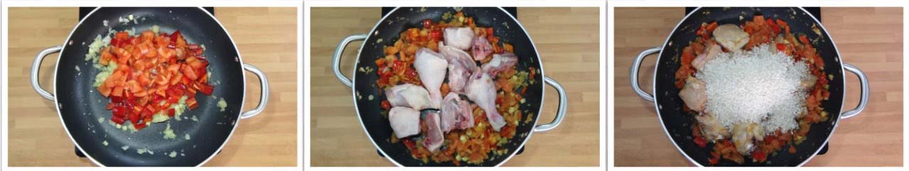 PAS À PAS Riz au poulet. Recette facile et rapide
