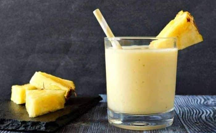 Smoothie déjeuner ananas-vanille