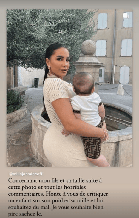 France: Milla Jasmine défend son fils de 6 mois, cible de critiques