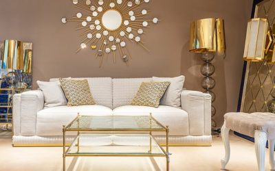 Transforme votre salon en un havre de luxe et de sophistication avec des touches dorées !