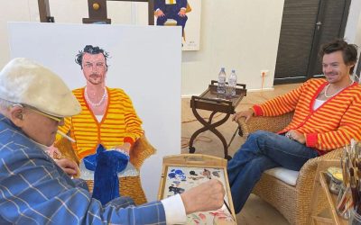 Une incroyable œuvre de David Hockney mettant en scène Harry Styles sera exposée à la National Portrait Gallery de Londres, préparez-vous à être éblouis !