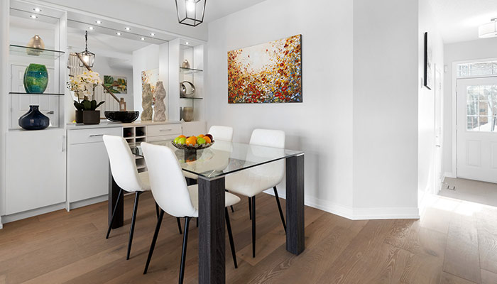 table de salon en verre