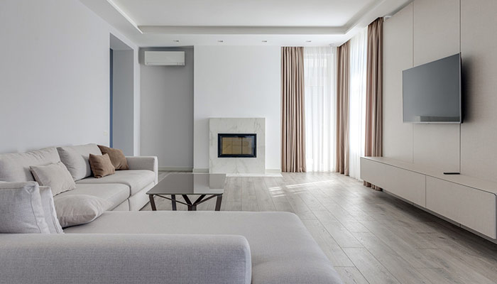 salon avec mobilier modulable