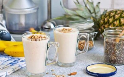 Découvre le petit-déjeuner parfait : le délicieux mélange de flocons d’avoine et de graines de chia !