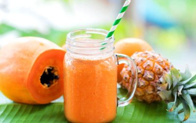 Découvrez le délicieux cocktail vitaminé à l’ananas, melon et papaye : un mélange gorgé de bienfaits !