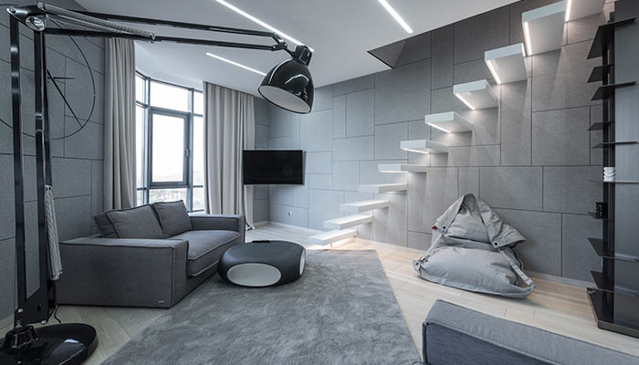 Lampadaire Flexo dans le salon