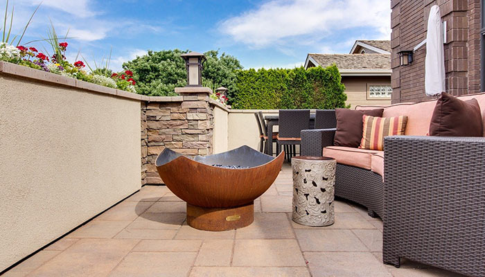Terrasse avec chauffage extérieur