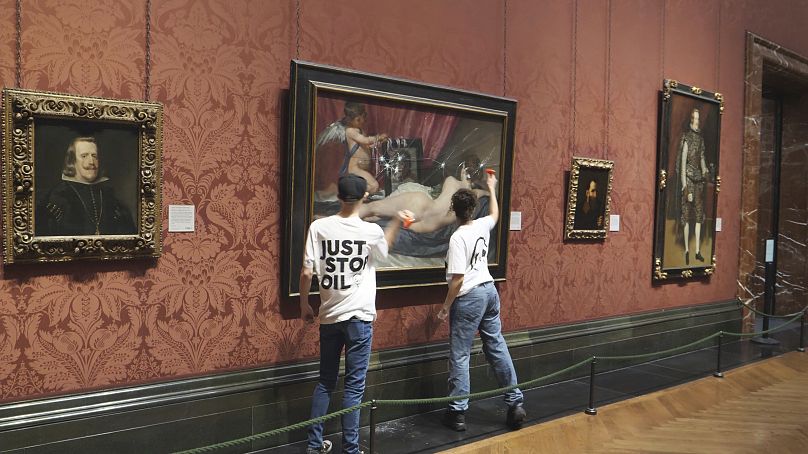 Des militants pour le climat brisent du verre pour protéger le tableau de Vénus de Velazquez