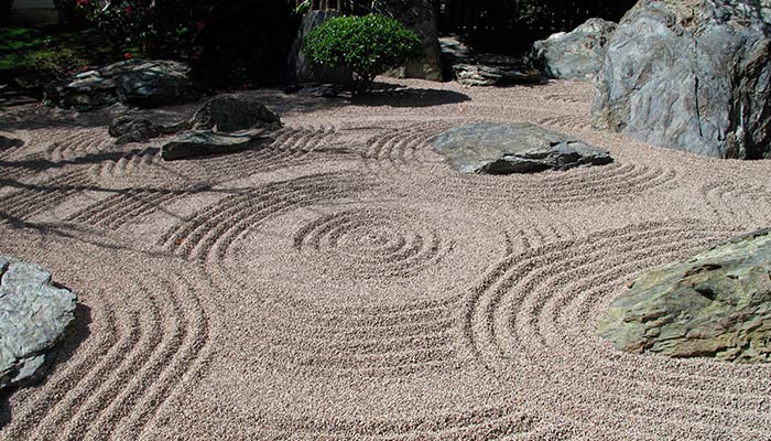 Jardin zen extérieur