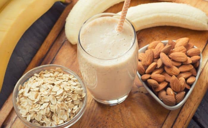 Smoothie banane à l'avoine