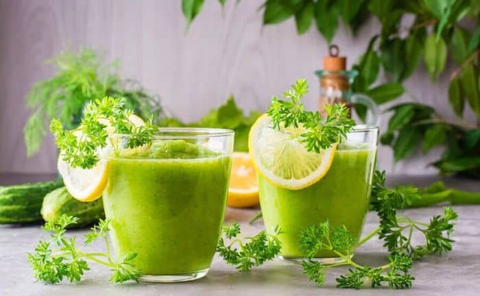 Smoothie de concombre au citron
