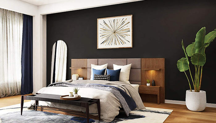 Chambre avec grand écran