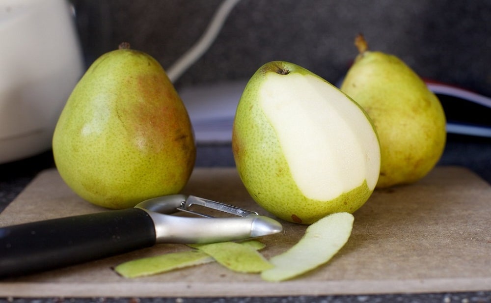 La peau de poire, la meilleure chose que l'on puisse manger