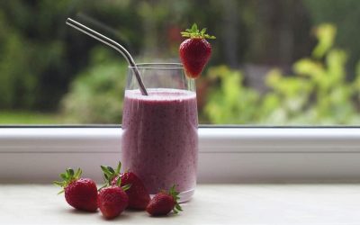 Le délicieux Batido de fraises au yaourt, une collation rassasiante pour le petit-déjeuner ou avant le dîner !