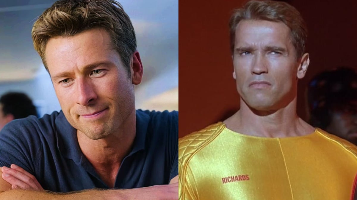 Glen Powell Arnold Schwarzenegger The Running Man
