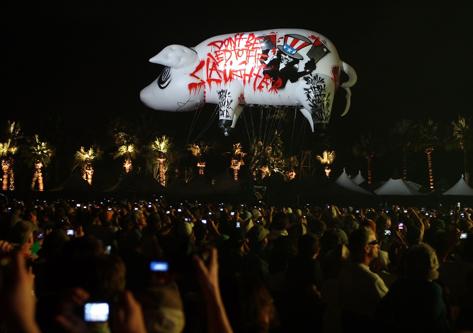 Le cochon gonflable de Roger Waters en 2008.