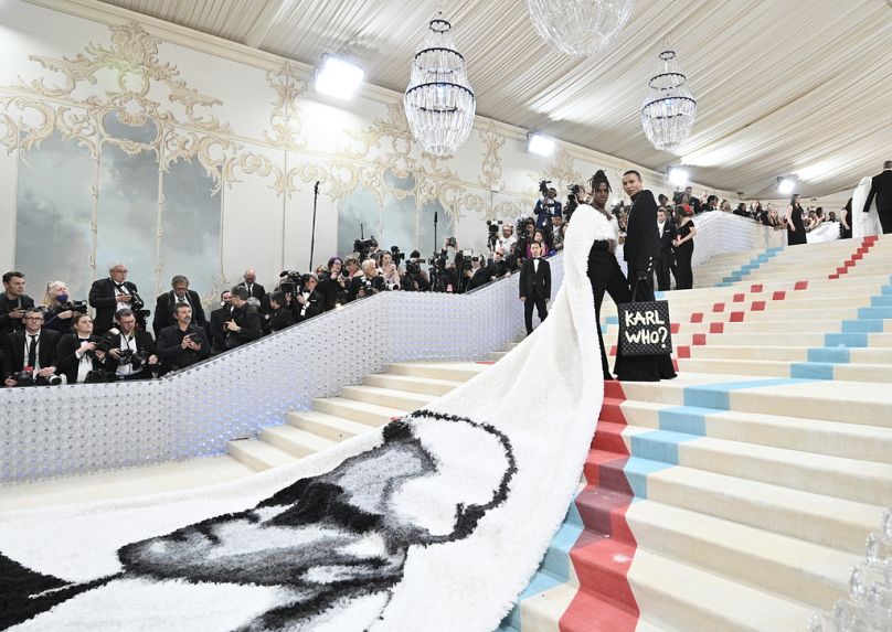 Jeremy Pope et Olivier Rousteing assistent au Met Gala