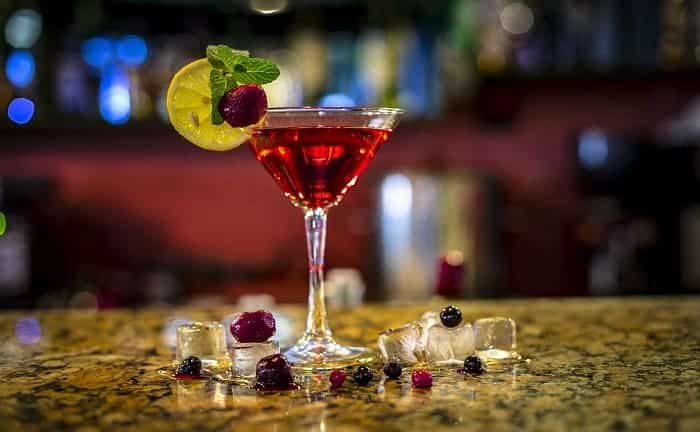 cocktail au vermouth cerise