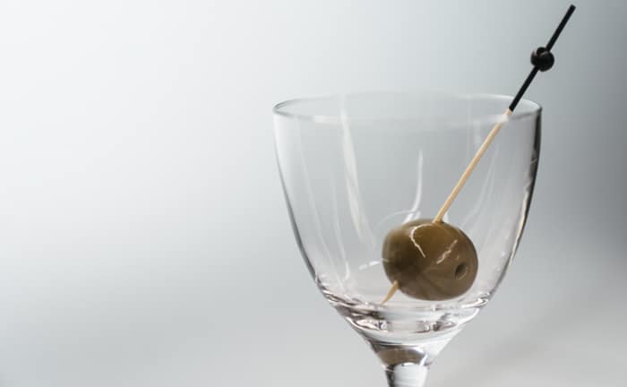 Une recette classique de Martini sec
