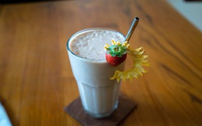 Prenez soin de vos os avec un délicieux milkshake à la vanille, riche en calcium !💪🍦