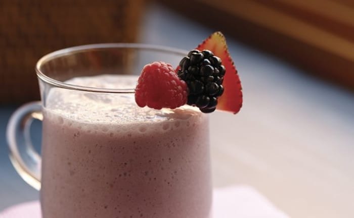 smoothie aux fruits des bois
