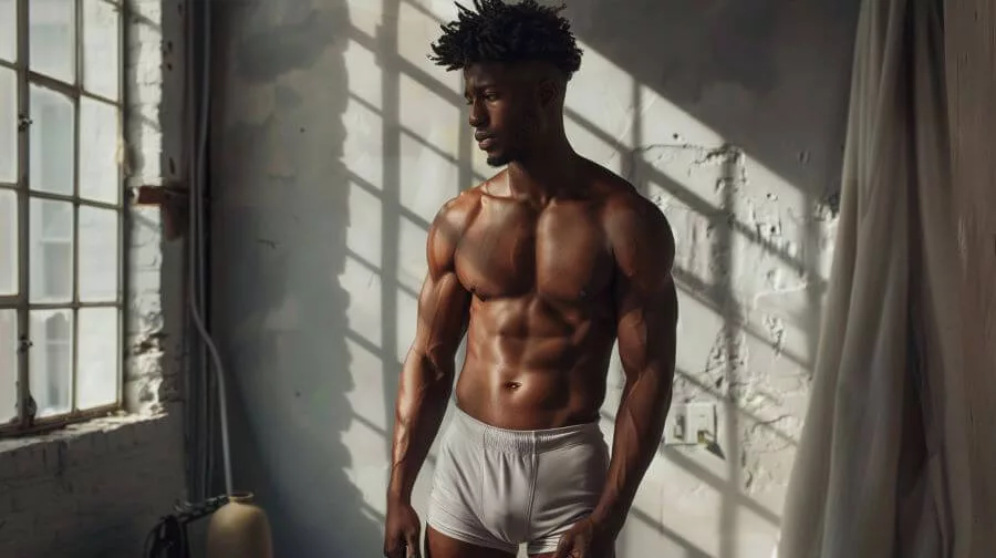 Mens Underwear Styles: Choosing the Right Fit for You 5 man in white boxers jpg