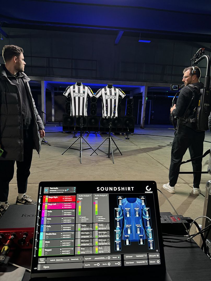 CuteCircuit teste les maillots audio de Newcastle United