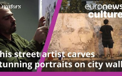 Plongez dans l’univers époustouflant de Vhils : des œuvres de street art sculptées à coups de marteaux, ciseaux et… explosifs !