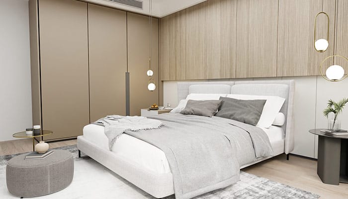 Meubles de chambre taupe