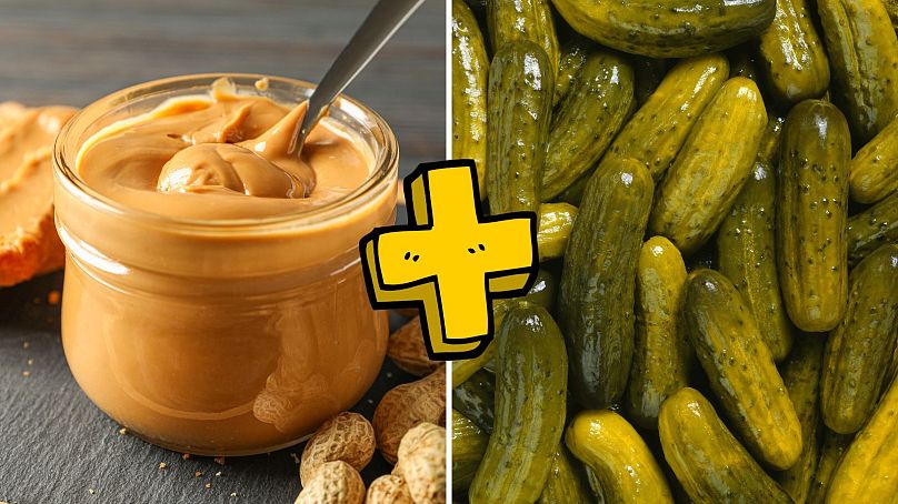 Beurre de cacahuète et cornichons