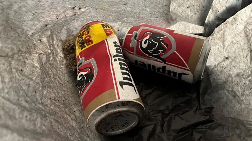 Canettes prêtes à être éliminées