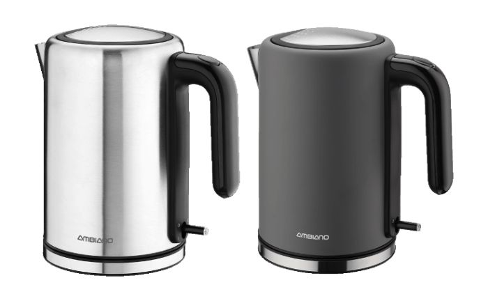 Le volume de la bouilloire AMBIANO est de 1,7 litre et la puissance est de 3100 W