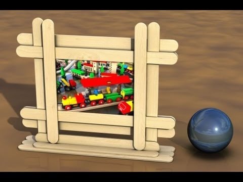 cadre en bâtons de bois