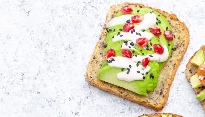 toast avocat grenade feta Chia bad gyal