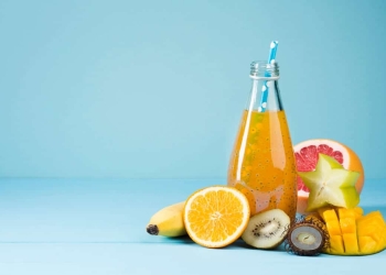 Smoothie avec mangue et kiwi