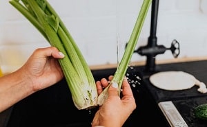 Smoothie légumes d'acide du céleri