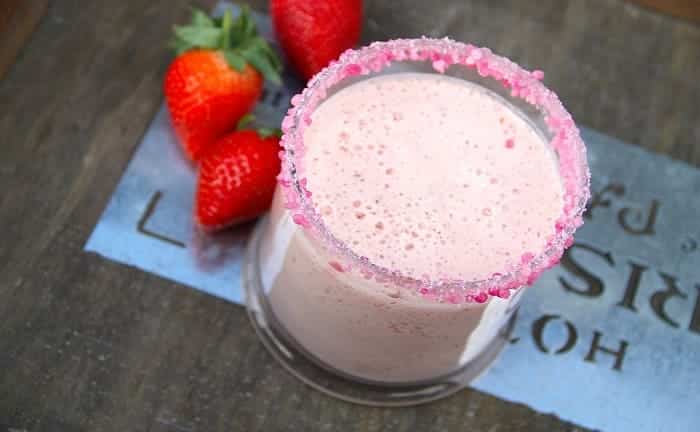 Boisson aux fraises